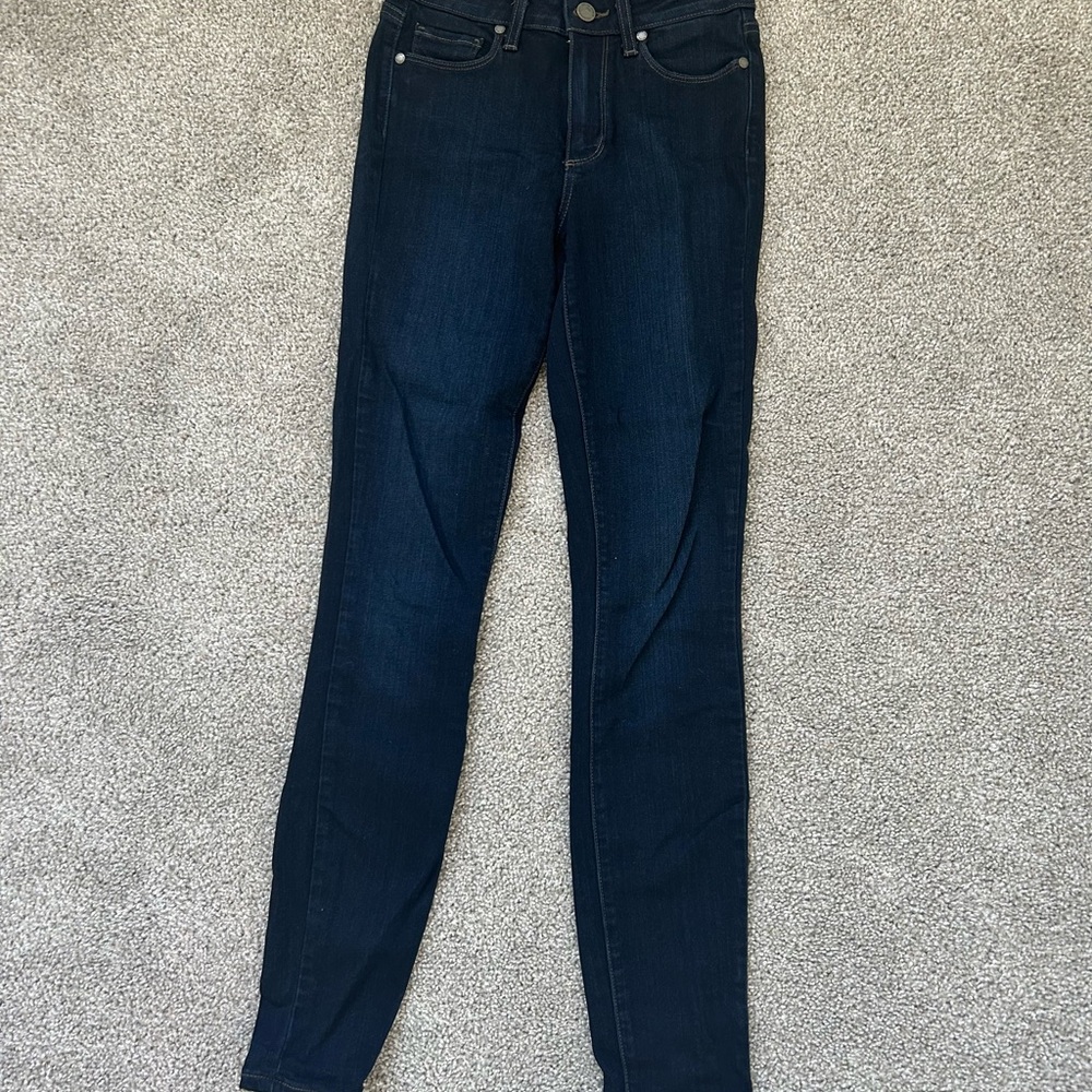 PAIGE Women's Midnight Blue Skinny Jeans